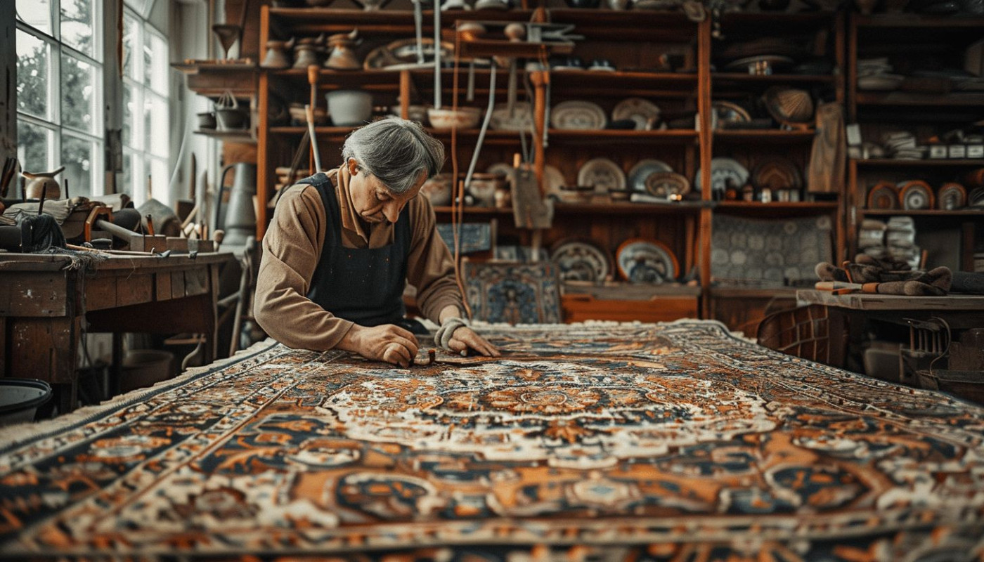 Les techniques traditionnelles dans la restauration de tapis anciens